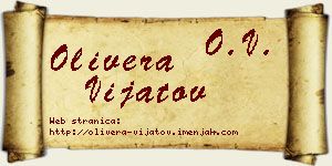 Olivera Vijatov vizit kartica